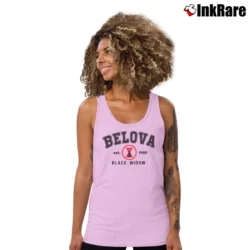 Women’s Yelena Belova Black Widow 2021 Marvel Tank Top in light pink | Lightweight, Movement-Friendly