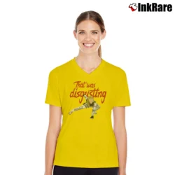 Women’s Yelena Belova Black Widow 2021 Marvel V-Neck Tee in yellow | Chic Neckline, Soft Texture