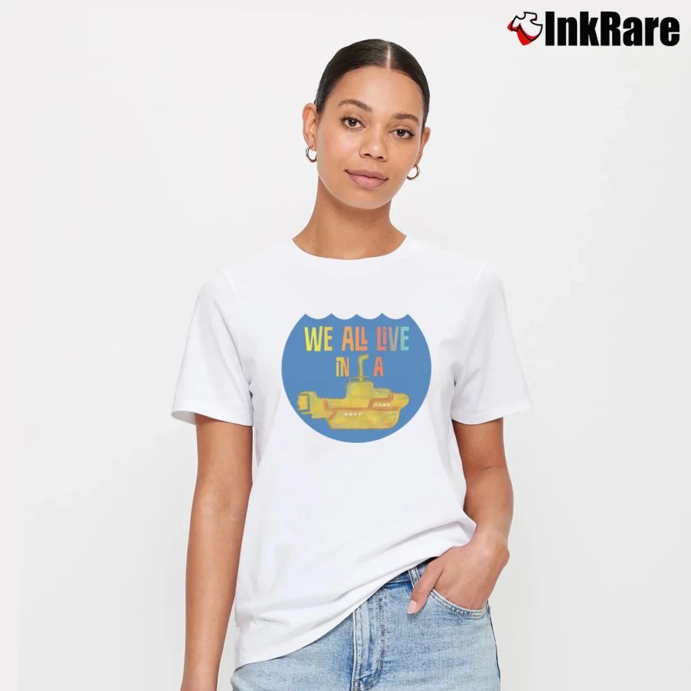 Women’s Yellow Submarine Signature T-Shirt in white | Soft, Flattering Fit