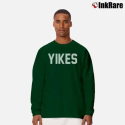 Men’s Yikes Mcafee Tech Humor Long-Sleeve Shirt in forest green | Sleek, Lightweight, Year-Round Wear