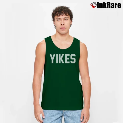Yikes Mcafee Tech Humor Men’s Performance Tank in forest green – Lightweight Comfort Men’s Yikes Mcafee Tech Humor Tank Top in forest green | Breathable, Active-Friendly Design