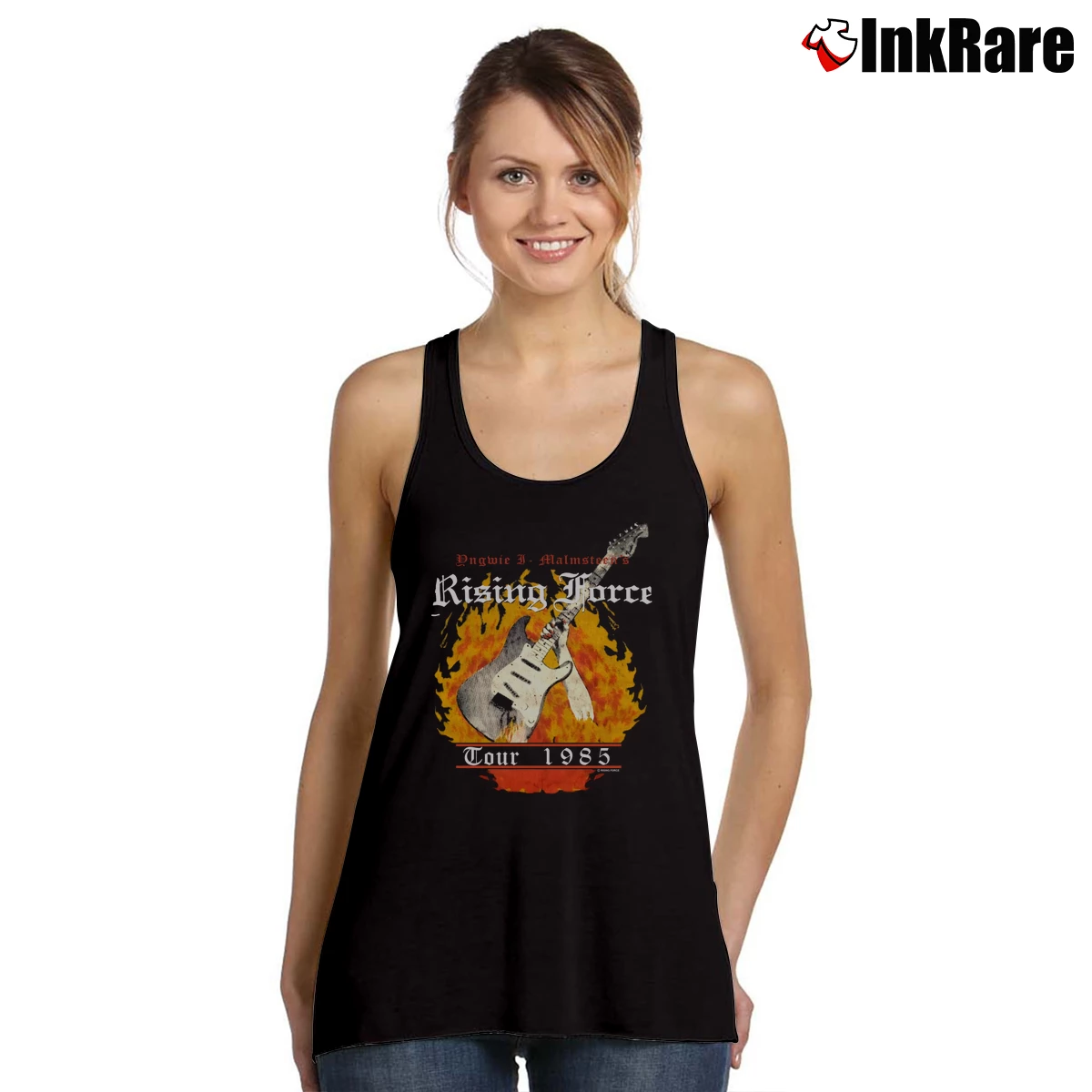 Yngwie Malmsteen Rising Force Women’s Essential Tank in black – Summer Ready Women’s Yngwie Malmsteen Rising Force Tank Top in black | Lightweight, Movement-Friendly