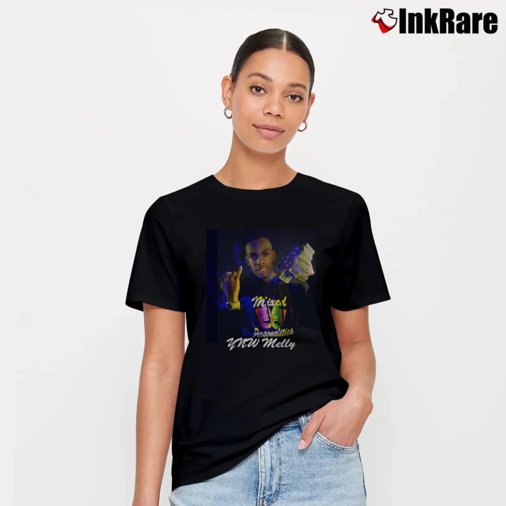 Women’s Ynw Melly Music Fan Graphic Signature T-Shirt in black | Soft, Flattering Fit