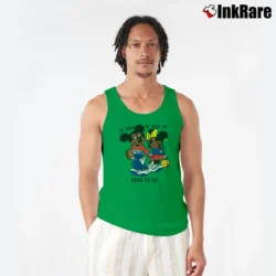 Men’s Yo Baby Got To Go Mickey Mouse Tank Top in irish green | Breathable, Active-Friendly Design
