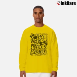 Men’s Yo Ho Pirates Life Mickey Minnie Disney Cruise Long-Sleeve Shirt in yellow | Sleek, Lightweight, Year-Round Wear