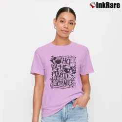 Women’s Yo Ho Pirates Life Mickey Minnie Disney Cruise Signature T-Shirt in light pink | Soft, Flattering Fit