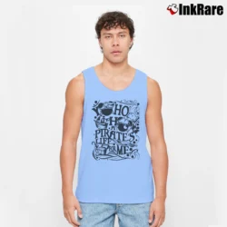 Men’s Yo Ho Pirates Life Mickey Minnie Disney Cruise Tank Top in light blue | Breathable, Active-Friendly Design