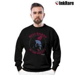 Men’s Yondu Best Daddy In The Galaxy Crewneck Sweatshirt in black | Cozy Fabric, Clean Style