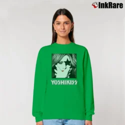 Women’s Yoshiki Yoshikiss Japan Music Relaxed Sweatshirt in irish green | Soft, Laid-Back Vibe