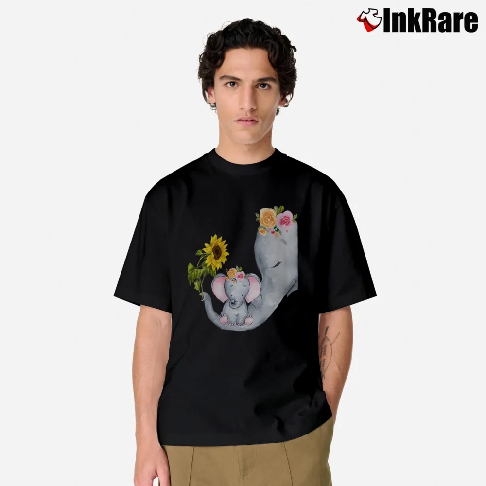 Men’s You Are My Sunshine Hippie Elephant Classic T-Shirt in black | Soft, Breathable Everyday Wear