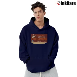 Men’s You Are Now Leaving Fear And Loathing Pullover Hoodie in navy | Cozy, Durable, Modern Fit