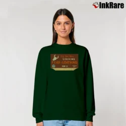 Women’s You Are Now Leaving Fear And Loathing Relaxed Sweatshirt in forest green | Soft, Laid-Back Vibe