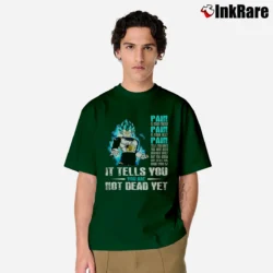 Men’s You're Not Dead Yet Vegeta Super Saiyan Blue Classic T-Shirt in forest green | Soft, Breathable Everyday Wear
