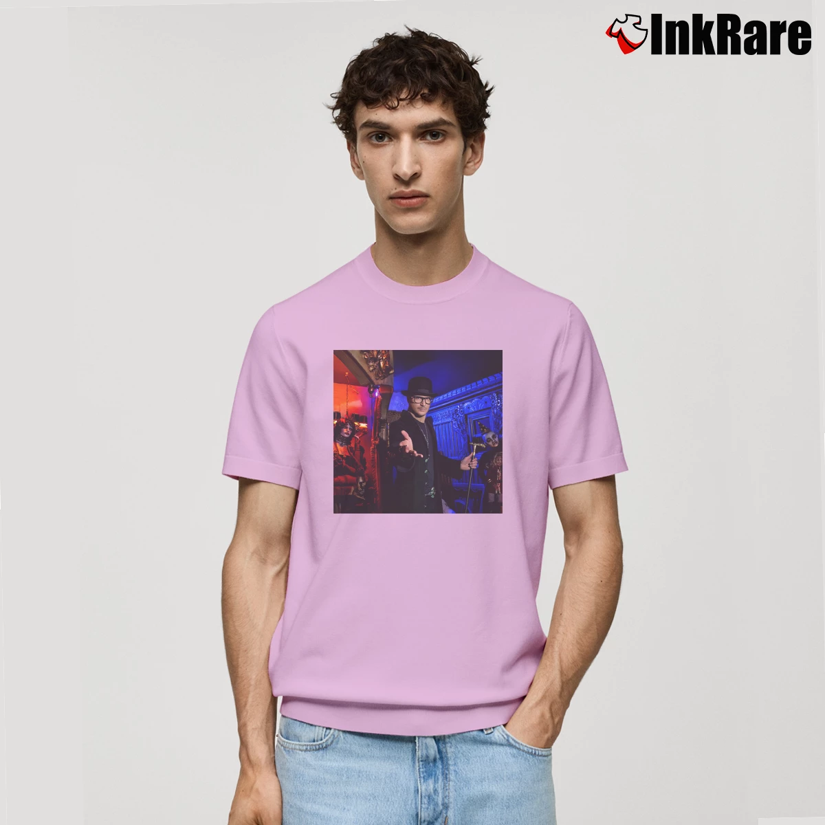 Men’s Zak Bagans Classic T-Shirt in light pink | Soft, Breathable Everyday Wear