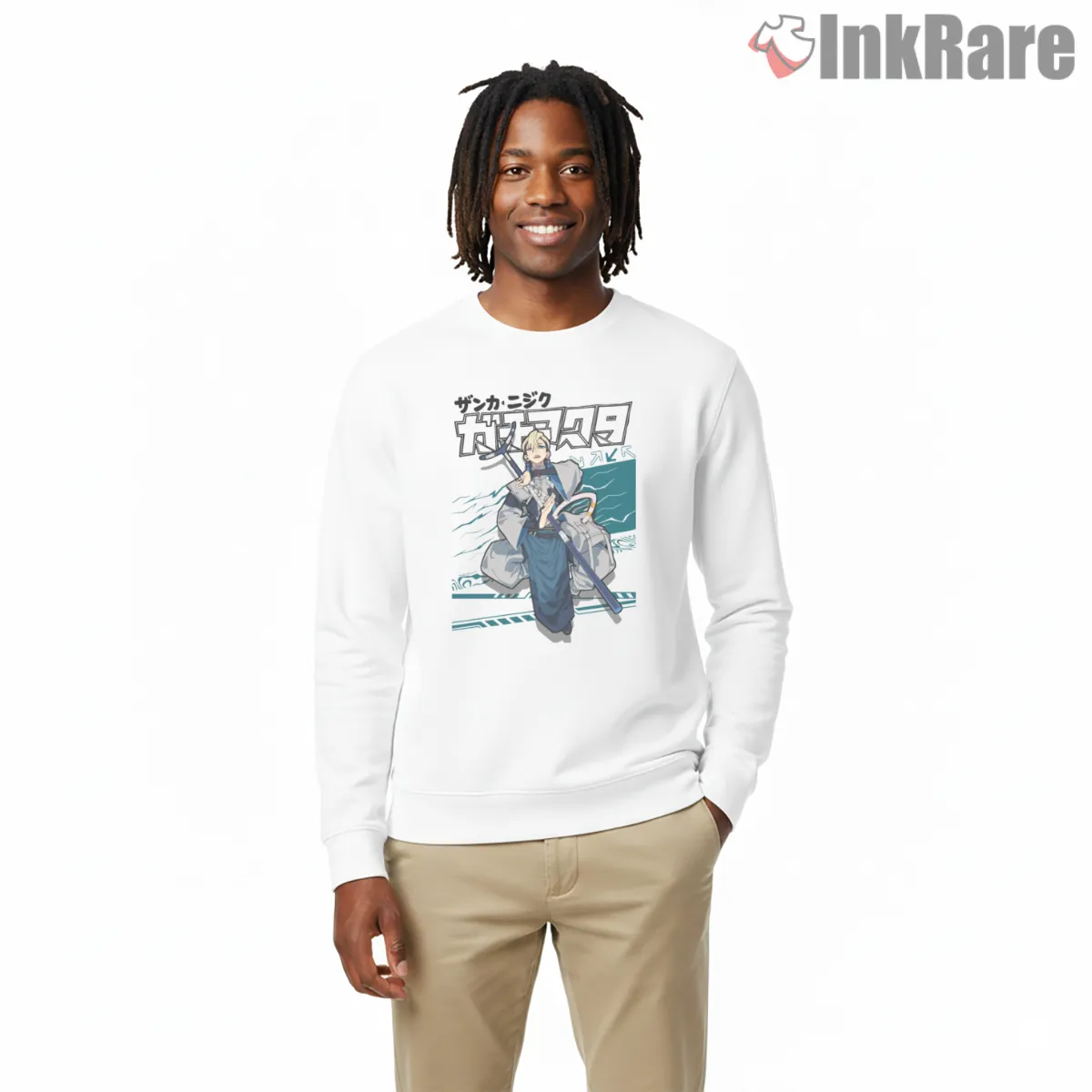 Zanka Character Panel Clean Blue Tone Anime Shirt on graphic shirt for men graphic tee