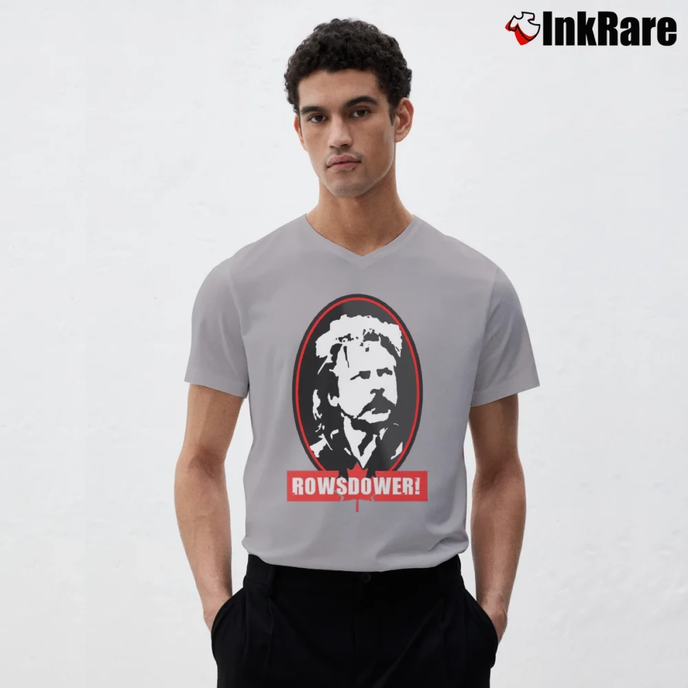 Men’s Zap Rowsdower V-Neck Tee in sport grey | Sharp, Breathable, Everyday Staple