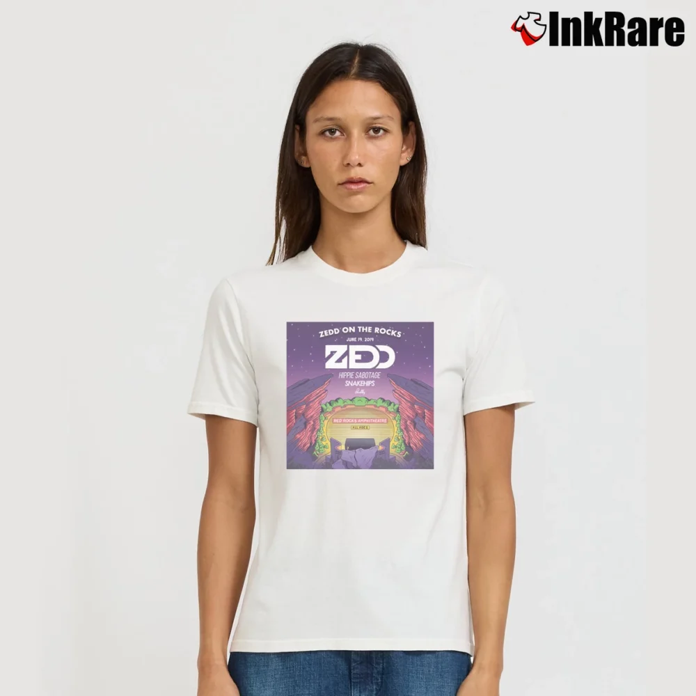 Women’s Zedd On The Rocks Signature T-Shirt in white | Soft, Flattering Fit
