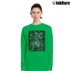 Women’s Zeta Gundam 1970 Long-Sleeve Top in irish green | Sleek, Versatile, All-Season
