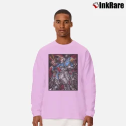 Men’s Zeta Gundam 1970 Long-Sleeve Shirt in light pink | Sleek, Lightweight, Year-Round Wear