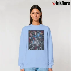 Women’s Zeta Gundam 1970 Relaxed Sweatshirt in light blue | Soft, Laid-Back Vibe
