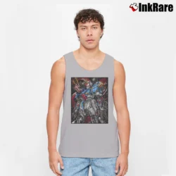 Men’s Zeta Gundam 1970 Tank Top in sport grey | Breathable, Active-Friendly Design