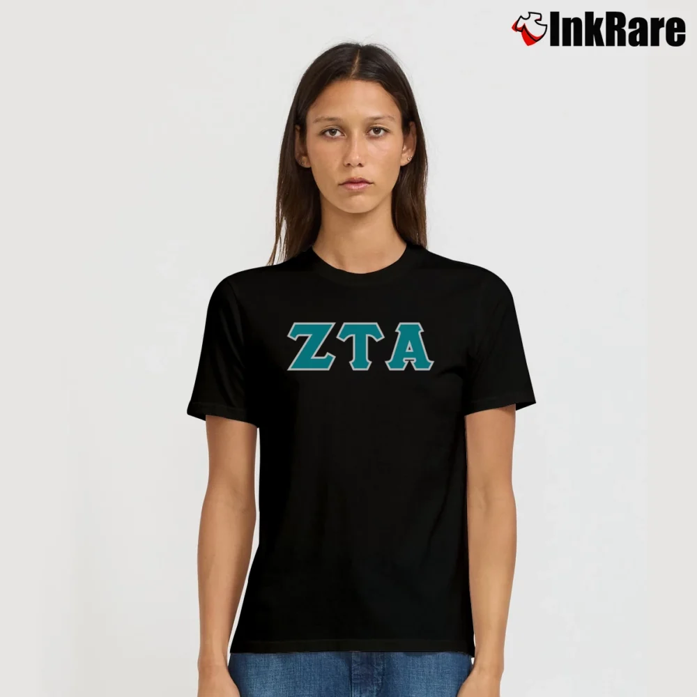 Women’s Zeta Tau Alpha Sorority Signature T-Shirt in black | Soft, Flattering Fit