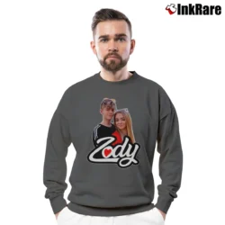 Men’s Zody Orlove Gift Crewneck Sweatshirt in charcoal | Cozy Fabric, Clean Style