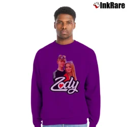Men’s Zody Supporter Crewneck Sweatshirt in purple | Cozy Fabric, Clean Style