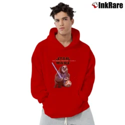 Men’s Zootopia Sloth Awakens Star Wars Spoof Comedy Pullover Hoodie in red | Cozy, Durable, Modern Fit